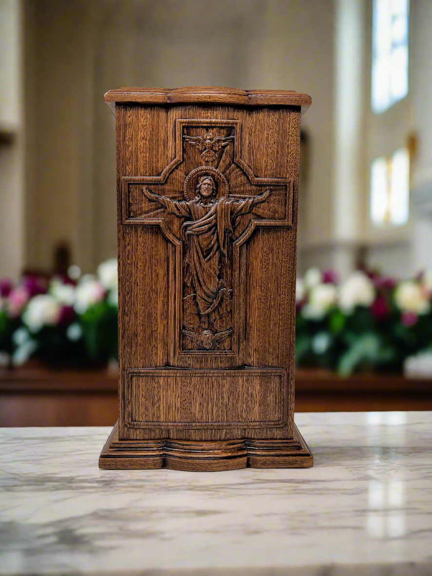 Jesus Ascension Cross Urn