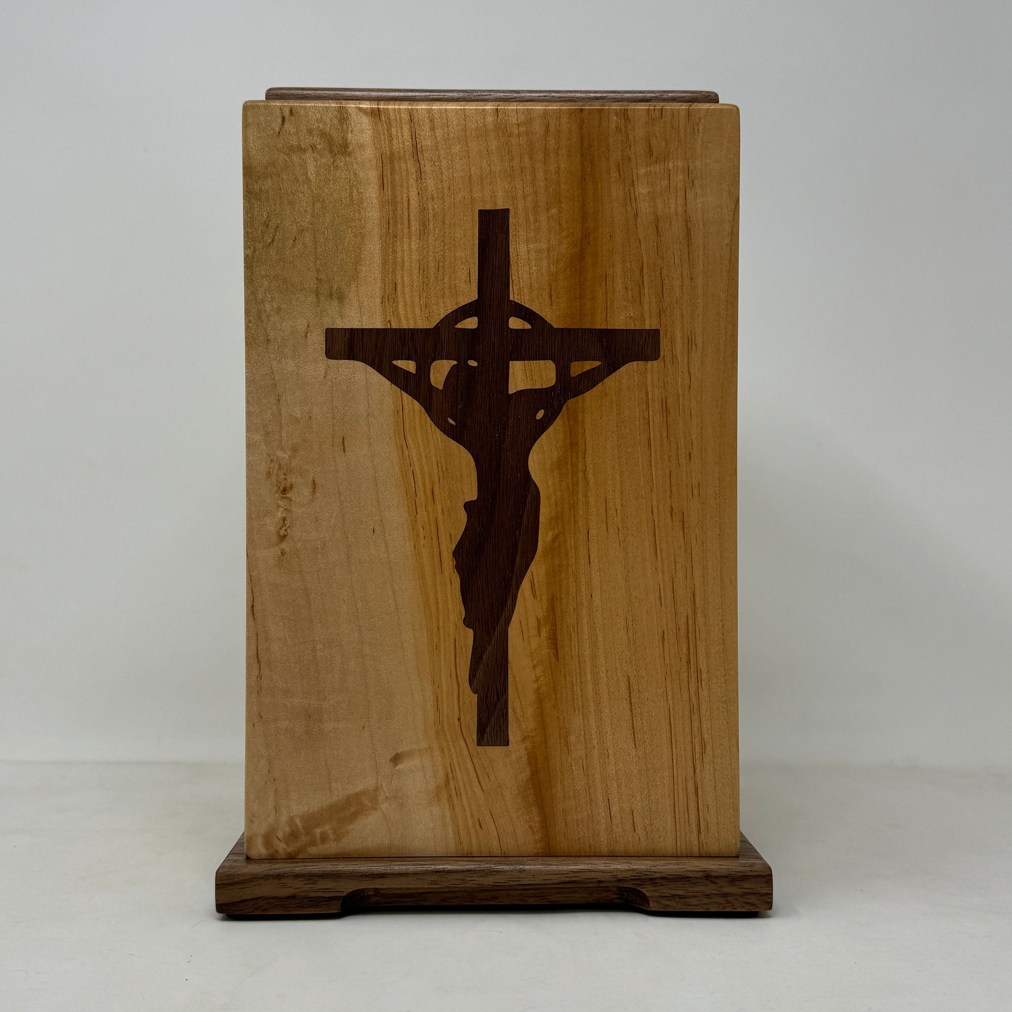 Inlaid Crucifix Urn