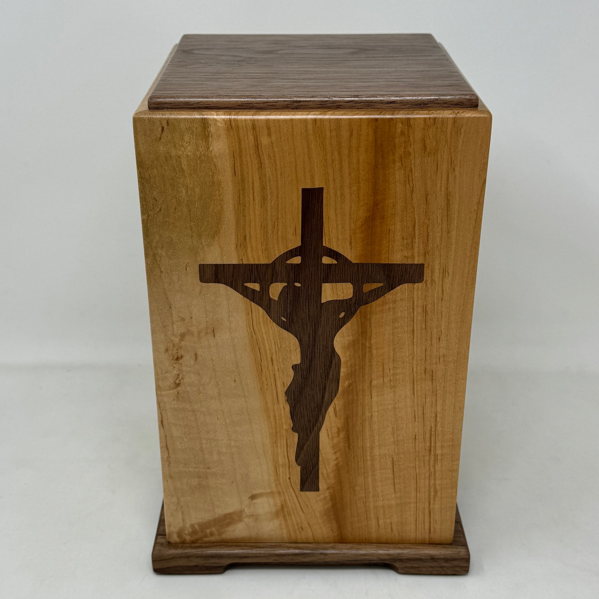 Inlaid Crucifix Urn