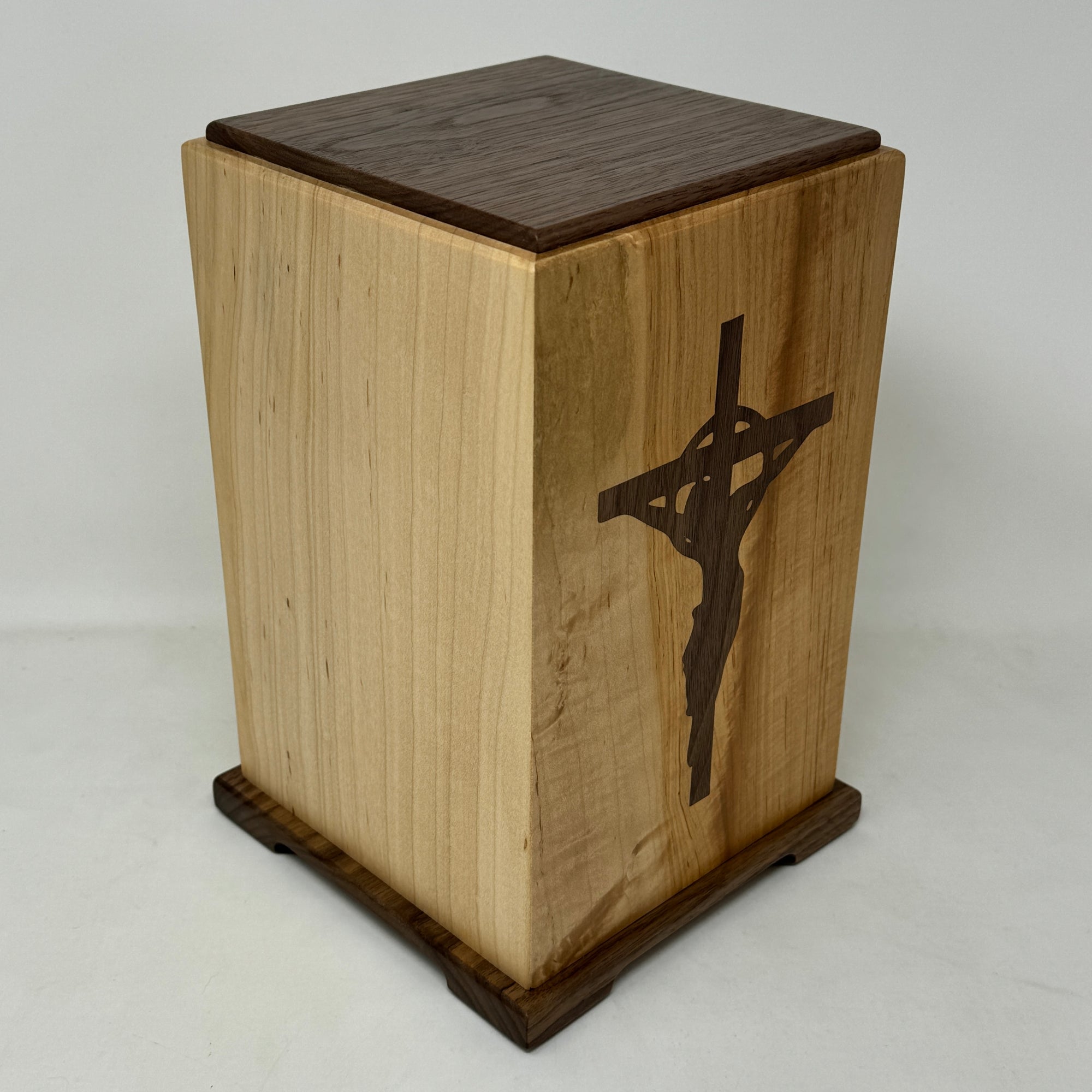 Inlaid Crucifix Urn