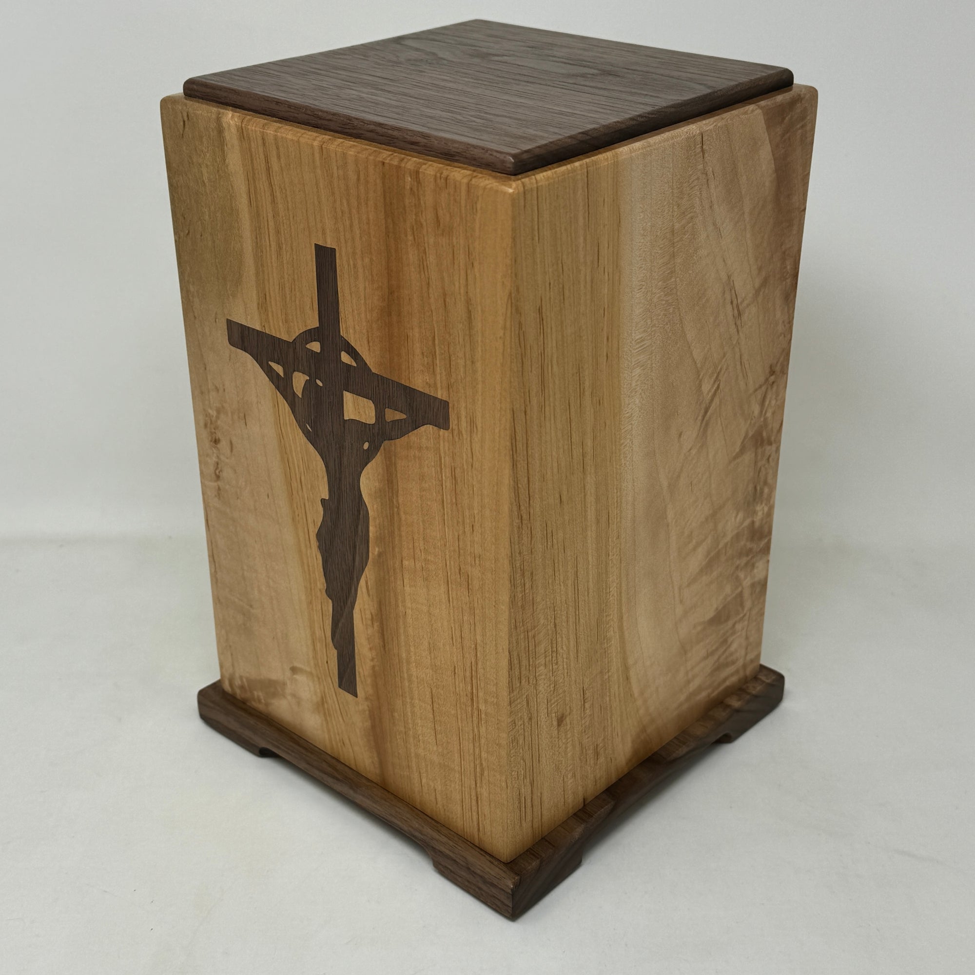 Inlaid Crucifix Urn