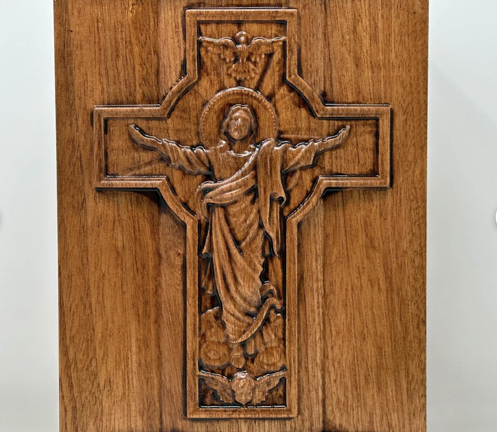 Jesus Ascension Cross Urn