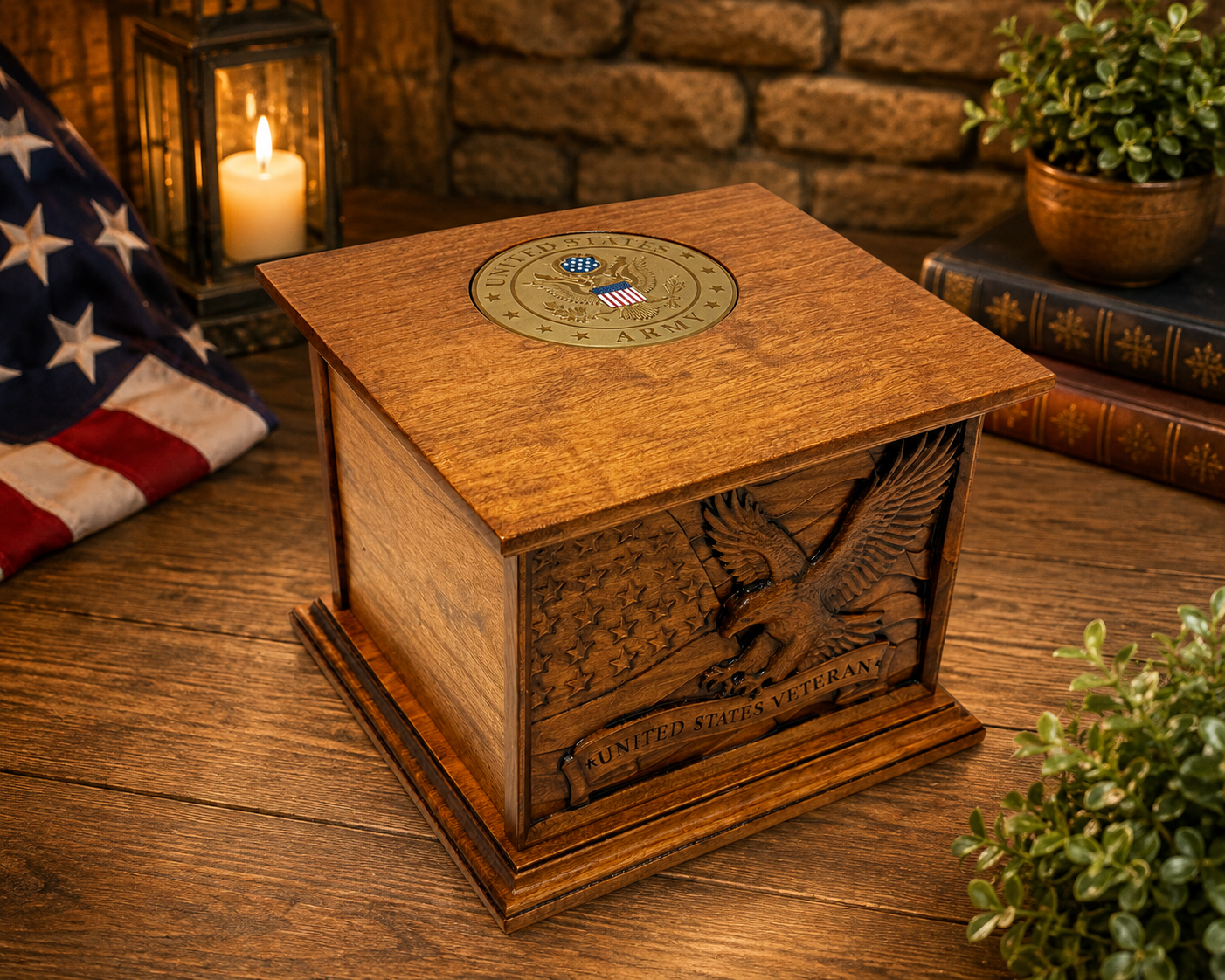 United States Army Veteran Urn for Niche size at Arlington