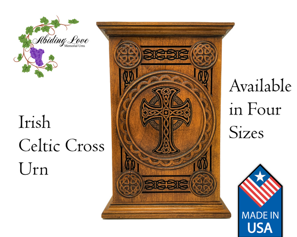 Urn for Human Ashes with Celtic Tree of Life Carvings in Four Sizes ...