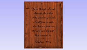 Fisherman, Patriotic, Psalm 23, Inscription Urn