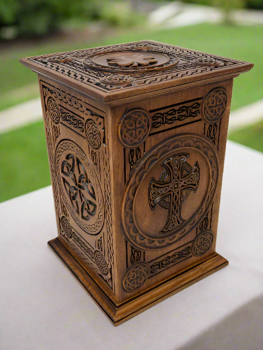 Irish Celtic Cross Urn