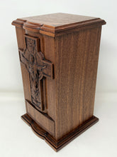 Load image into Gallery viewer, Jesus Ascension Urn for Human Ashes / Jesus Cross Catholic Urn
