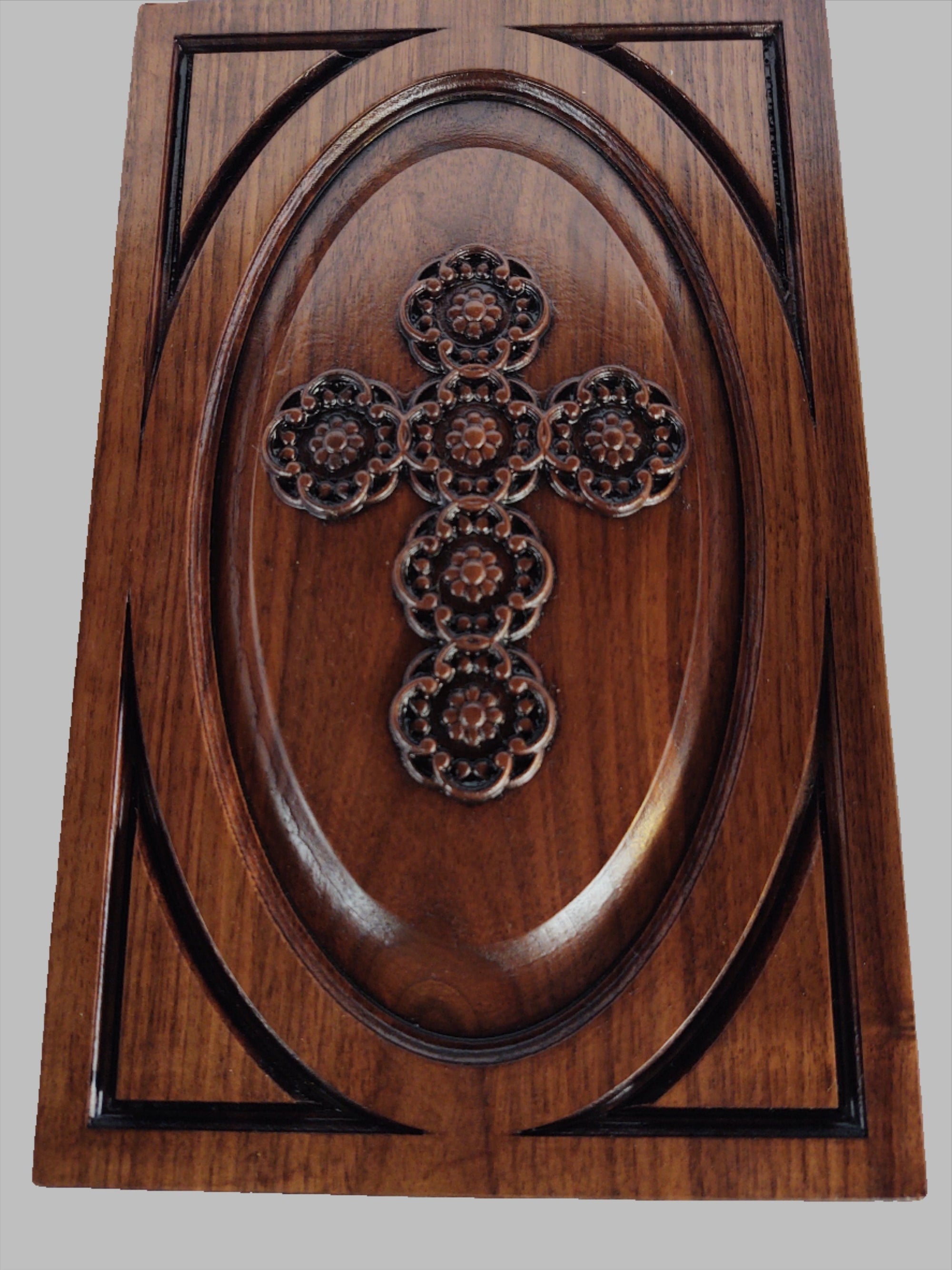 Floral Celtic Cross Urn