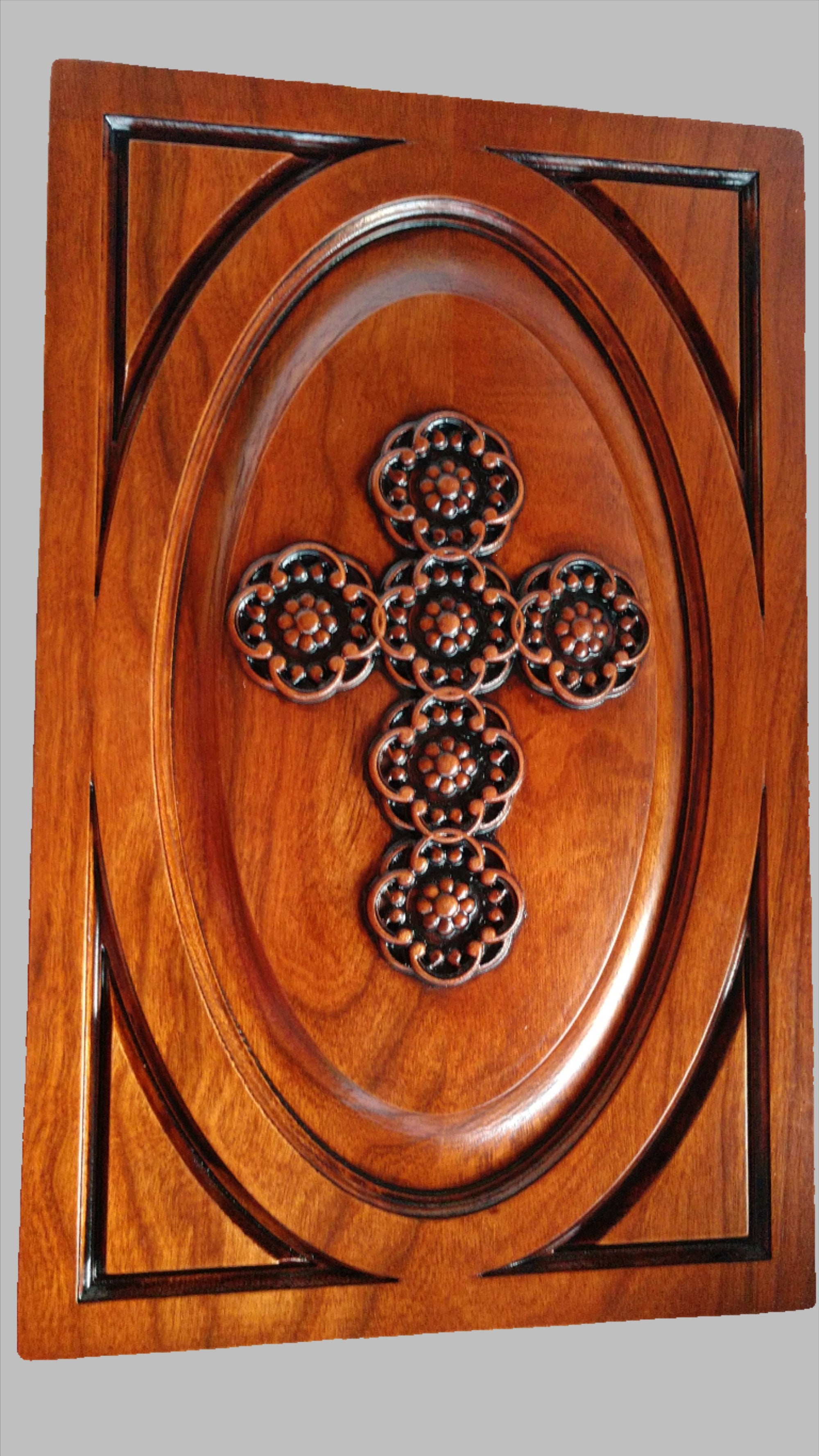 Floral Celtic Cross Urn