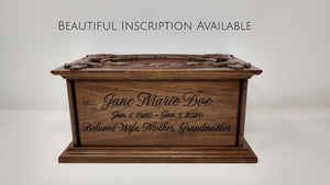 Virgin Mary Cremation Urn for Human Ashes made in USA in Adult and Companion Sizes