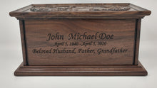 Load image into Gallery viewer, Outdoorsman Cremation Urn for Human Ashes / Urn for Dad and Grandfather
