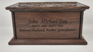 Outdoorsman Cremation Urn for Human Ashes / Urn for Dad and Grandfather
