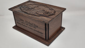 Outdoorsman Cremation Urn for Human Ashes / Urn for Dad and Grandfather